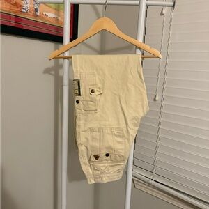 Women's Cream Straight Leg Pants